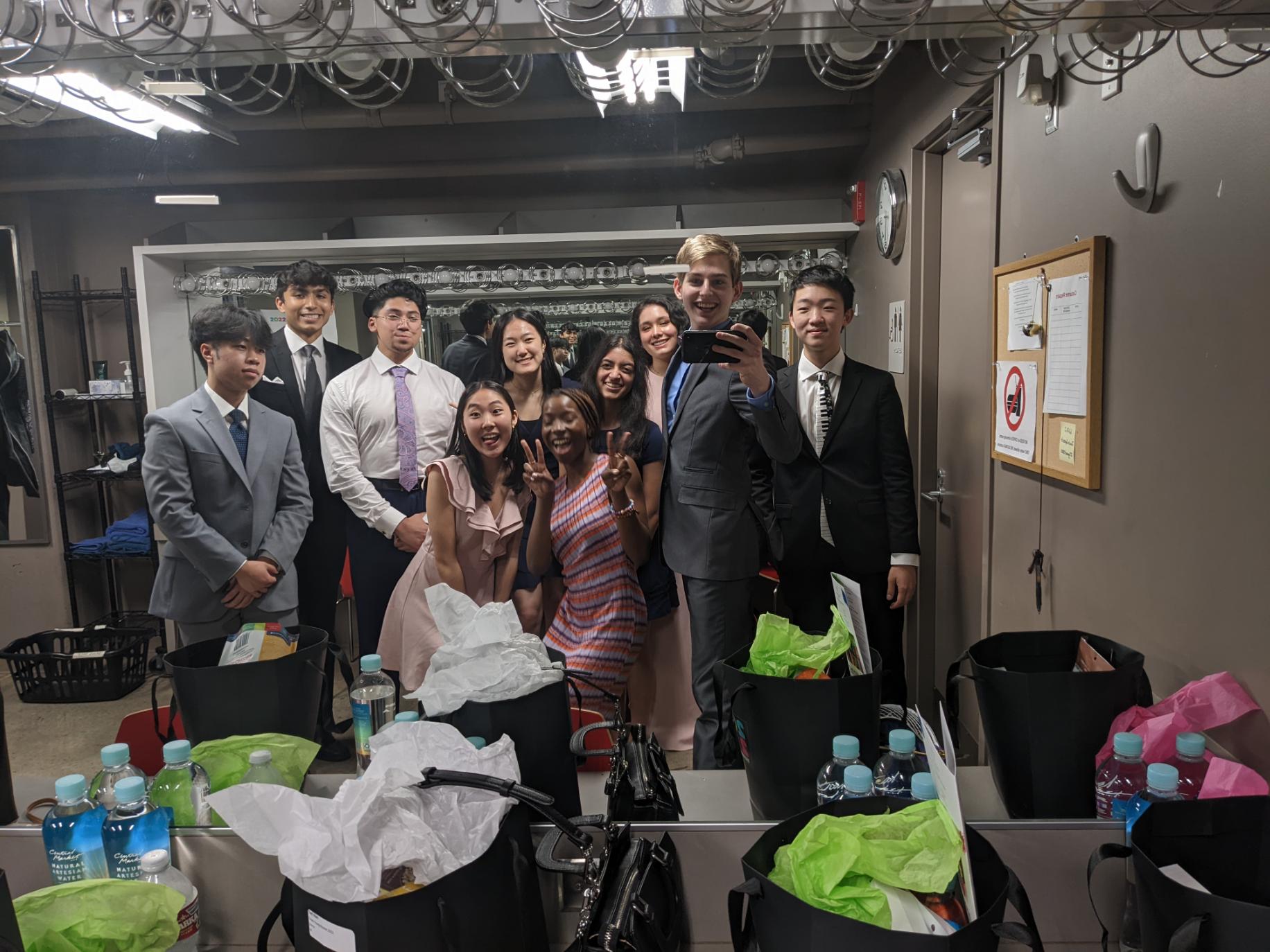 2022 Texas Young Masters backstage at the Zach Theater