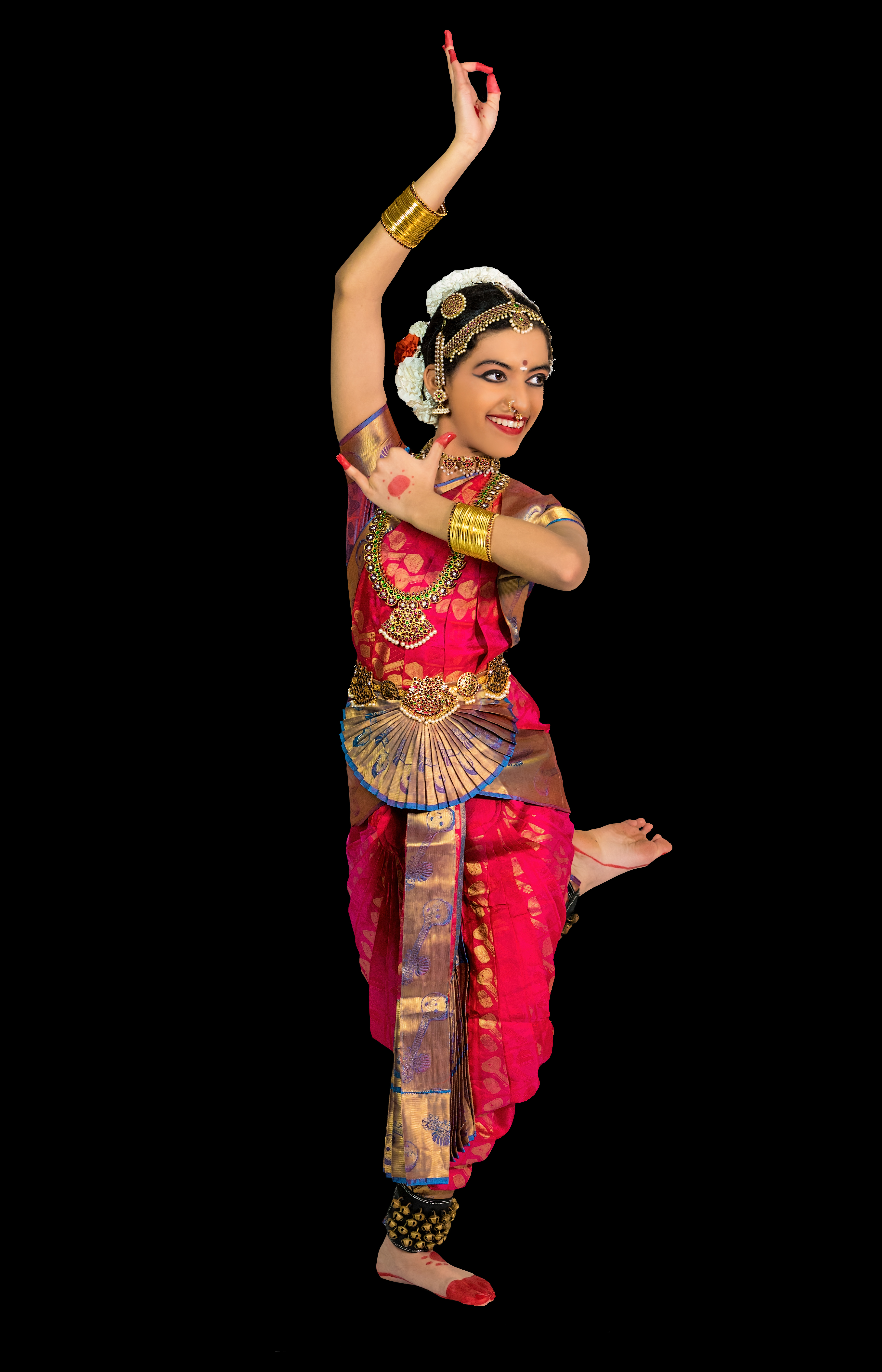 Aarushi Lakhi depicting Krishna with a flute and peacock feather